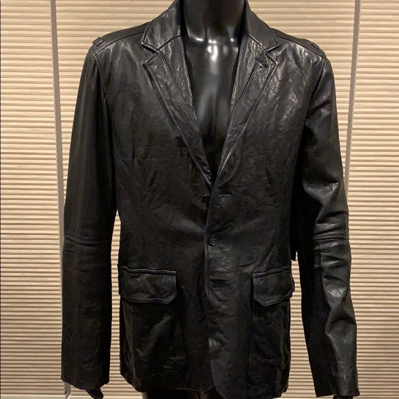 Theory men’s 100% washed leather sports coat NWT - Picture 2 of 16